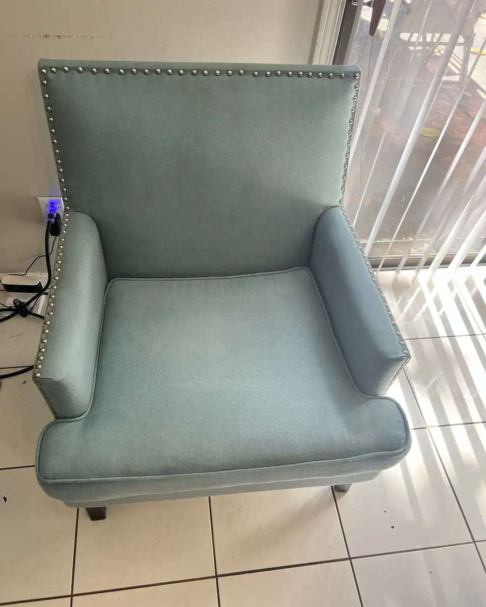Armchair after upholstery cleaning in Jacksonville FL
