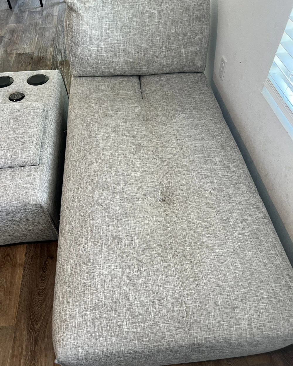 Sectional sofa after professional upholstery cleaning in Jacksonville FL